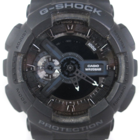 【中古】カシオジーショック CASIO G-SHOCK 腕時計 ウォッチ アナデジ クォーツ GA-110-1BJF ブラック メンズ