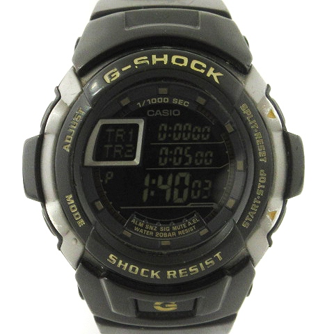 【中古】ジーショック G-SHOCK G-SPIKE 腕時計 デジタル クオーツ G-7710-1JF 黒 ブラック系 ウォッチ ■SM1 メンズ