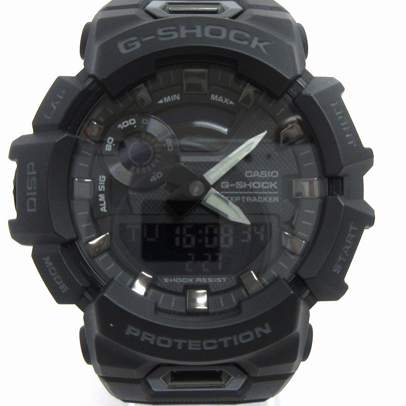 【中古】ジーショック G-SHOCK スポーツライン 腕時計 クオーツ アナデジ Bluetooth GBA-900-1AJF 黒 ウォッチ ■SM1