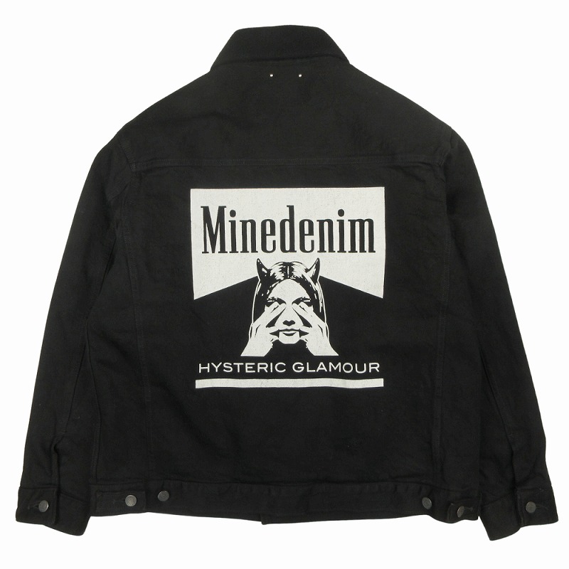 【中古】極美品 24AW ヒステリックグラマー × マインデニム デニムジャケット デッキジャケット ブルゾン XL