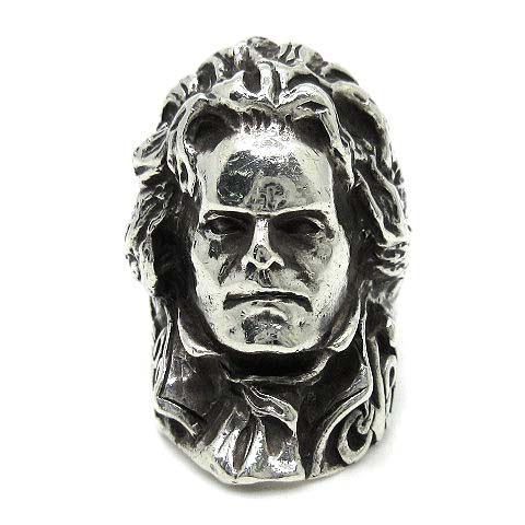 【中古】クレイジーピッグ CRAZY PIG ベートーヴェン リング 指輪 SV925 シルバー 約18号 ☆AA & starf; メンズ