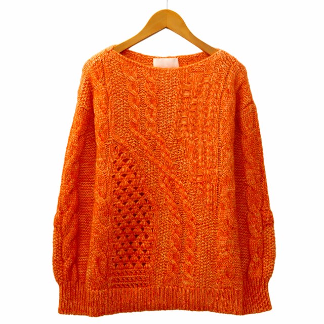 【中古】マメクロゴウチ 2021AW Multi-Pattern Cable knitted Sweater マルチパターン ケーブル ニット セーター 1