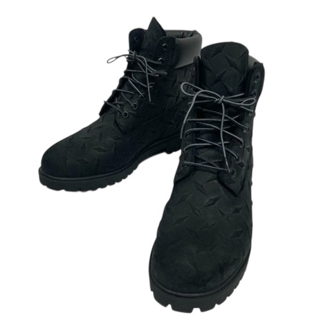 【中古】ティンバーランド Timberland ×Supreme 23AW プレミアム ウォータープルーフ ブーツ ダイアモンドプレート 10 ブラック メンズ