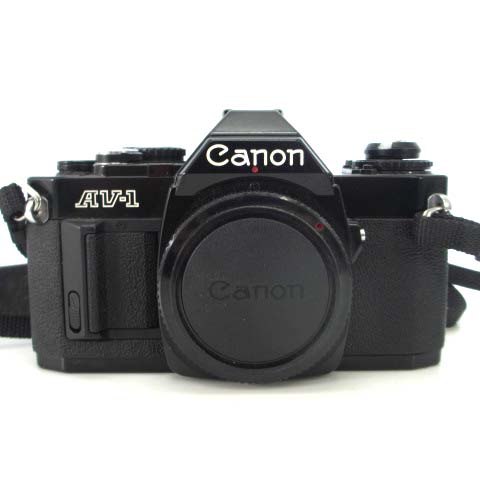 【中古】Canon キヤノン AV-1 ボディ マニュアルフォーカス フィルムカメラ 一眼レフ 黒 ブラック 現状品 未動作確認