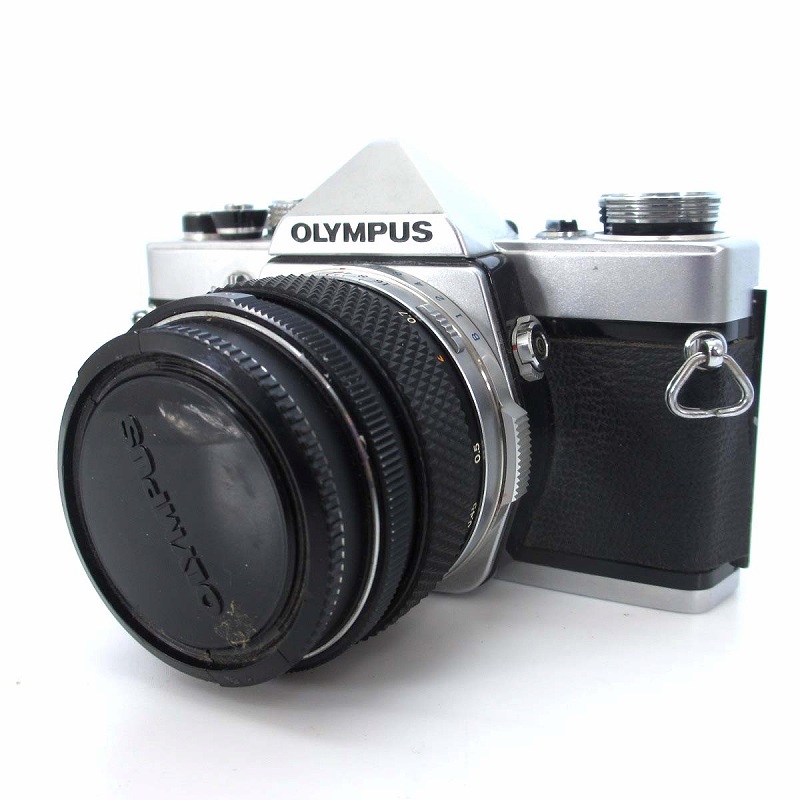 【中古】オリンパス OM-1 フィルムカメラ 一眼レフ ボディ レンズ G.ZUIKO AUTO-S 1:1.4 50mm シャッター確認 現状品