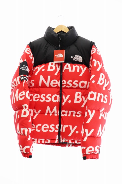 【中古】シュプリーム SUPREME ×TNF 15AW Nuptse Jacket By Any Means Necessary ジャケット M ☆AA & starf; 211225 /108