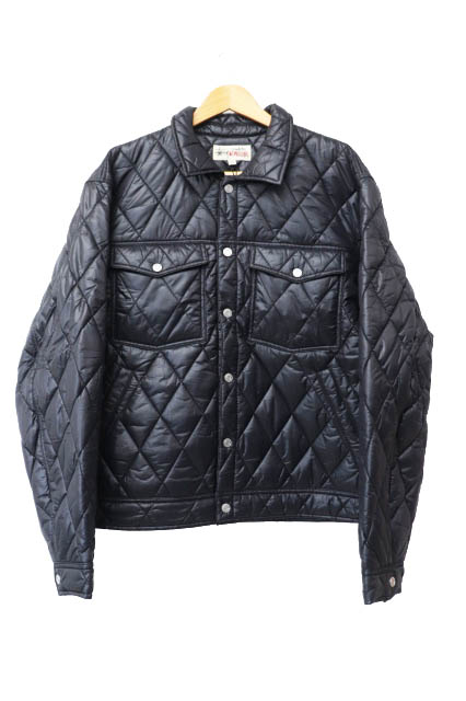 【中古】ステューシー STUSSY 23AW Quilted Nylon Ranch Jacket キルティング ランチ ジャケット XL黒☆AA & starf;■241206