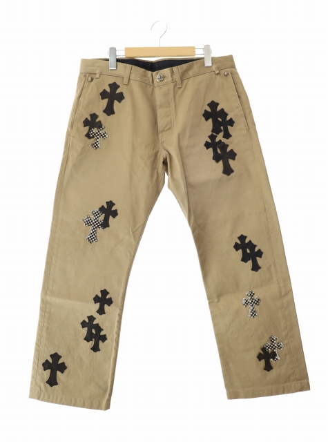 【中古】クロムハーツ CHROME HEARTS CHINOS CEM CRS PTCH セメタリー クロスパッチ チノパンツ 36 ☆AA & starf;■250703