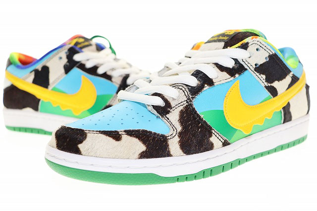 【中古】ナイキ NIKE DUNK LOW PRO QS F & F BEN & JERRY'S 2020 26.5cm CHUNKY DUNKY CU3244-100 ▲■240927