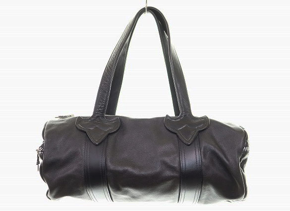 【中古】クロムハーツ CHROME HEARTS DUFFLE TINY タイニー ダッフル レザー ボストン バッグ ☆AA & starf;▲ 250329