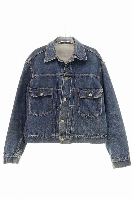 【中古】リーバイス Levi's 50s 507XX 2nd 革パッチ 前期型 両面タブ BIG E ハギ付き ボタン裏刻印無し ☆AA & starf;250815