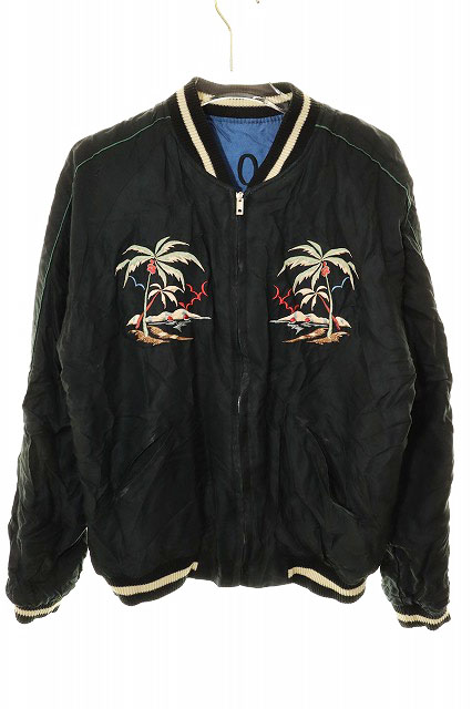 【中古】東洋エンタープライズ TOYO ENTERPRISE MID 1950s STYLE SOUVENIR JACKET BLACK TIGER ALOHA HAWAII 250706