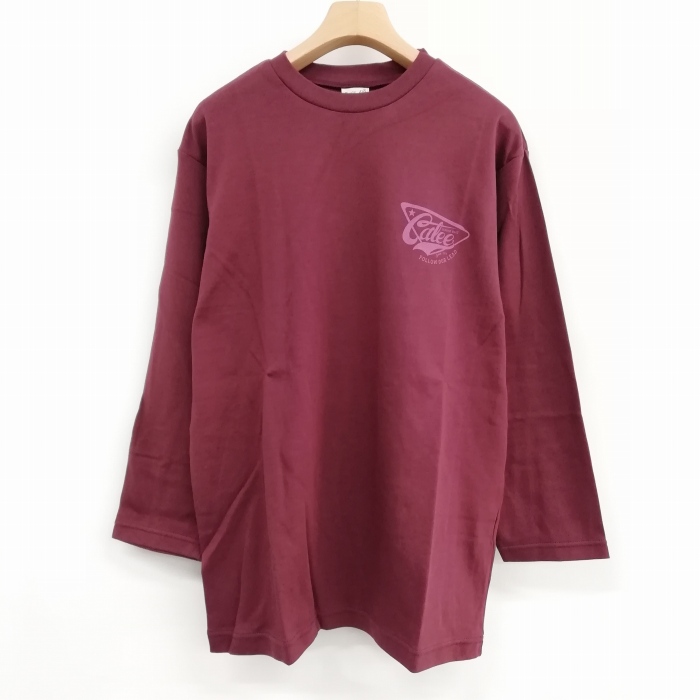 【中古】未使用品 キャリー CALEE CL-21SS039 Smooth fabric set in 3/4 sleeve t-shirt 七分袖 Tシャツ S