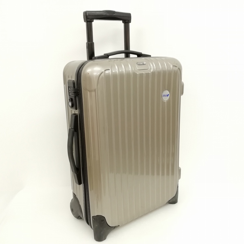 【中古】リモワ RIMOWA × ANA 全日本空輸 SALSA サルサ 2輪 35L 機内持ち込みサイズ TSAロック シルバーグレー系
