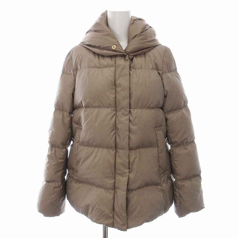 【中古】ナチュラルビューティーベーシック NATURAL BEAUTY BASIC 20AW ダウンジャケット アウター M ベージュ