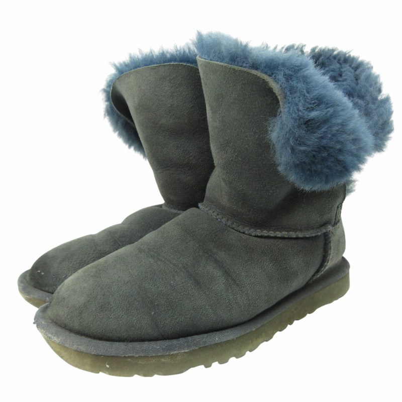 【中古】アグ オーストラリア UGG australia ムートンブーツ ショート シューズ US6 23.0cm F23112EM /HO レディース