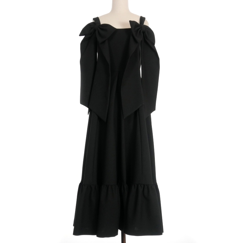 【中古】未使用品 バレエ バイ バックラッシュ ロングワンピース ドレス M 黒 23-10-OP-09C 国内正規 レディース