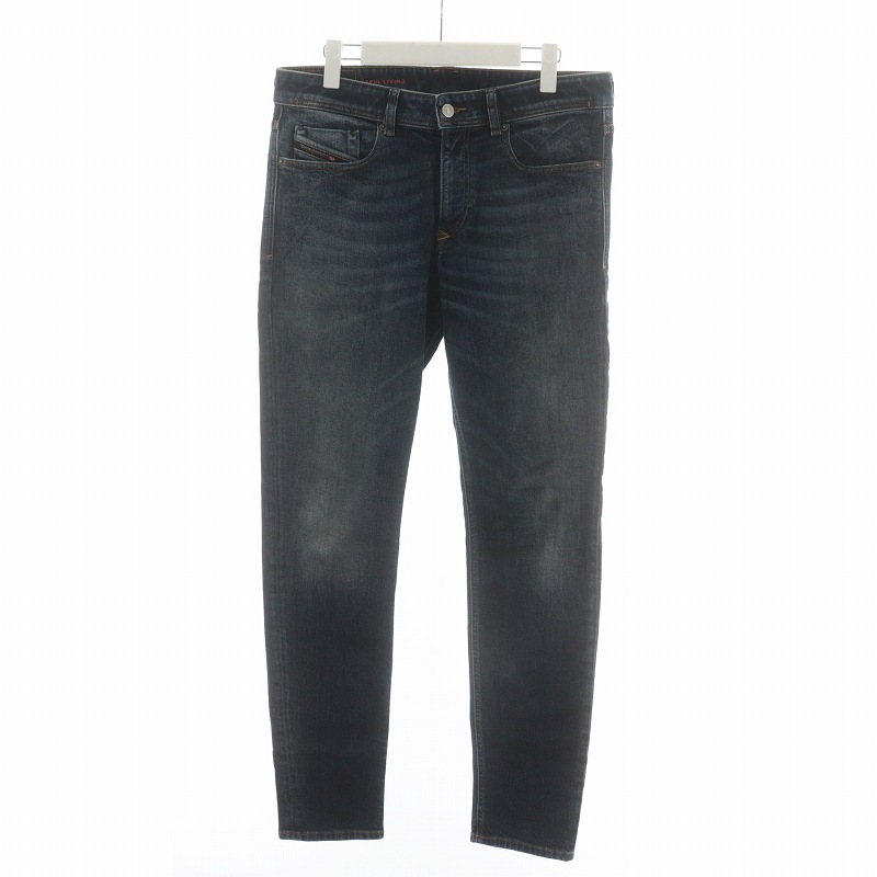 【中古】ディーゼル DIESEL Skinny Jeans 1979 SLEENKER デニムパンツ ジーンズ USED加工 32 XS 青 A0359509B98
