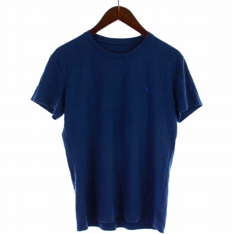 【中古】ウノピュウノウグァーレトレ 1PIU1UGUALE3 Tシャツ カットソー 半袖 ロゴ 4 XL 紺 ネイビー メンズ