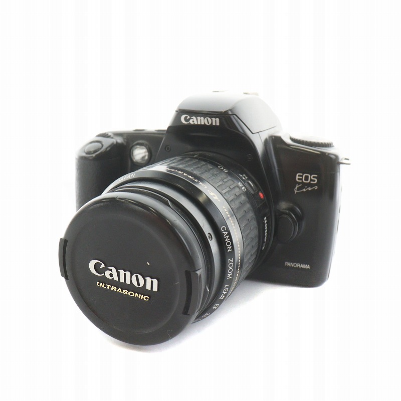 【中古】ジャンク品 キャノン CANON EOS kiss PANORAMA フィルムカメラ ZOOM LENS EF 35-80mm 1:4-5.6 黒