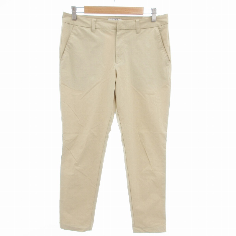 【中古】エーグル AIGLE 撥水 ゼドラブ スリムパンツ M ベージュ ZHF038J /OU レディース