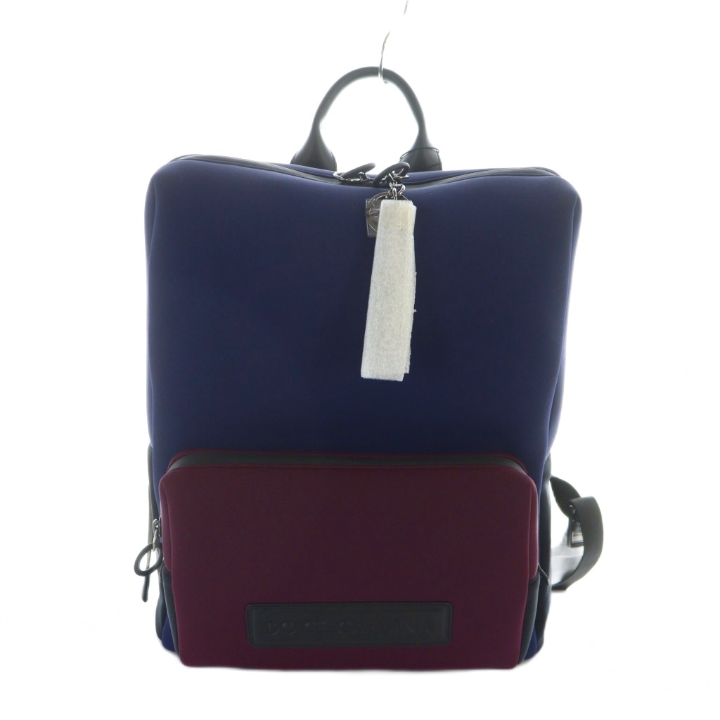 【中古】未使用品 ドルチェ & ガッバーナ ドルガバ DOLCE & GABBANA ネオプレン タグ付き リュックサック バックパック