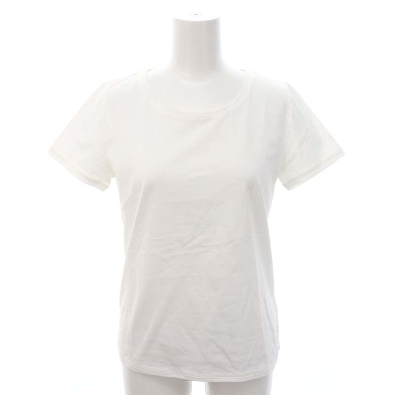 【中古】バーニーズニューヨーク BARNEYS NEW YORK Tシャツ カットソー 半袖 プルオーバー コットン 36 S 白 ホワイト