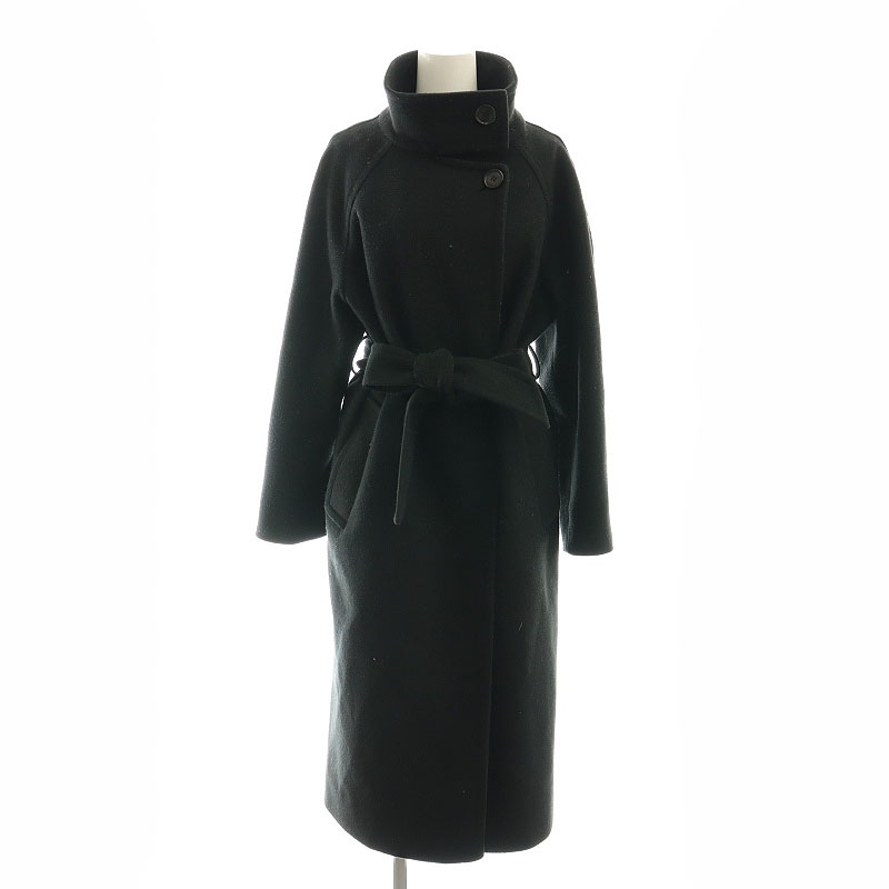 【中古】フリーズマート Free's Mart 22AW ジャージメルトンスタンドカラーコート アウター ベルト付き XS 紺 ネイビー