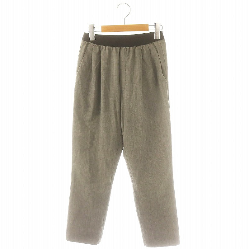 【中古】ベイジ BEIGE CINDY イージーパンツ テーパード 0 グレー /MI ■OS レディース