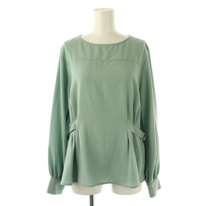 【中古】N.Natural Beauty Basic N.ナチュラルビューティーベーシック サイドベルトペプラムブラウス 長袖 M