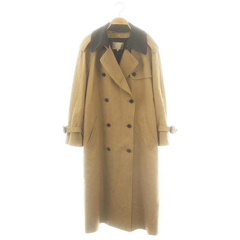 【中古】ベイジ BEIGE GABARDINE トレンチコート ライナー付き 32 ベージュ 黒 /MI ■OS レディース