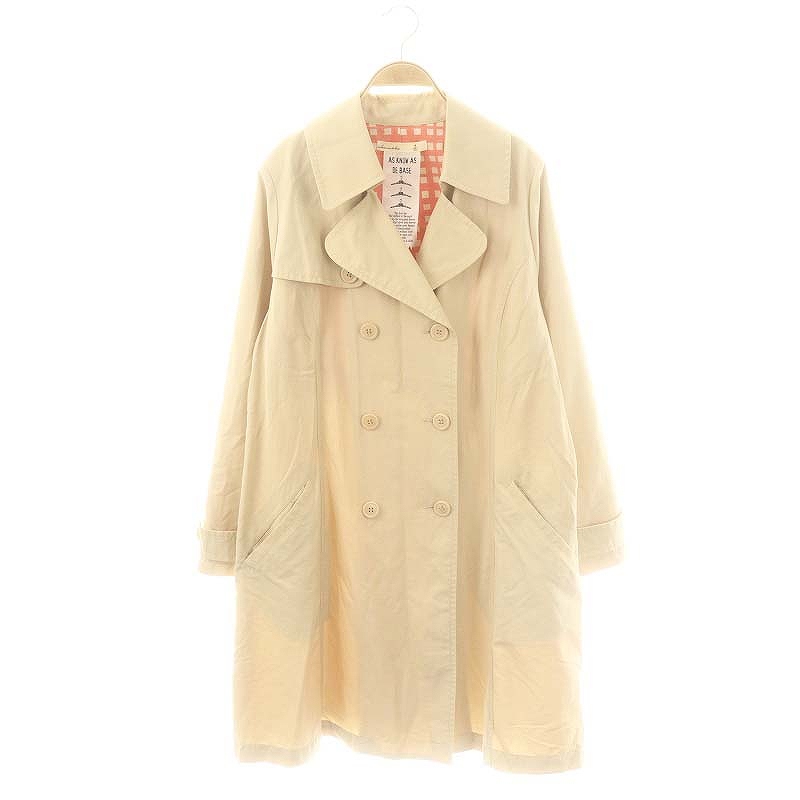 【中古】アズノゥアズ as know as トレンチコート 15 ベージュ /SS ■OS ■GY139 ■AX レディース