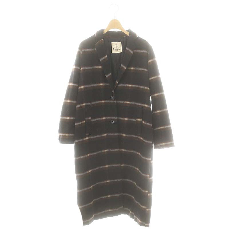 【中古】アズノゥアズ as know as ロングコート ネイビー /SS ■OS ■GY139 ■AX レディース