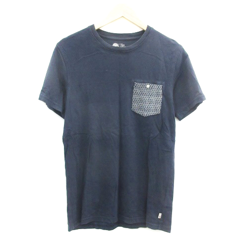 【中古】ティンバーランド Timberland Tシャツ カットソー 半袖 クルーネック S/P ネイビー 紺 /YM34 メンズ
