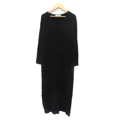【中古】N.Natural Beauty Basic N.ナチュラルビューティーベーシック ワンピース 長袖 M 黒 ブラック レディース