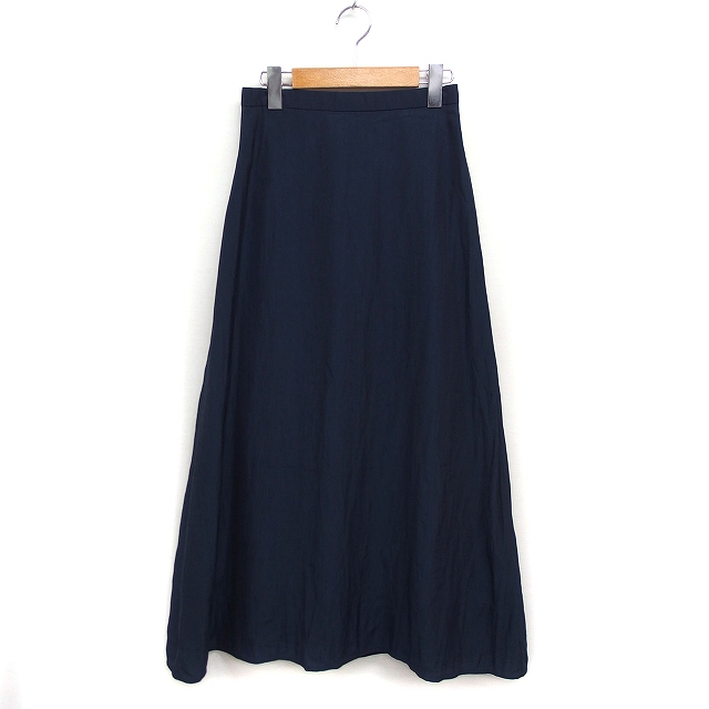 【中古】N.Natural Beauty Basic N.ナチュラルビューティーベーシック Aライン スカート ロング マキシ丈 無地 M