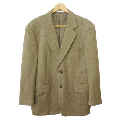 【中古】ピエールバルマン PIERRE BALMAIN ジャケット テーラード ツイード チェック 96 AB5 メンズ