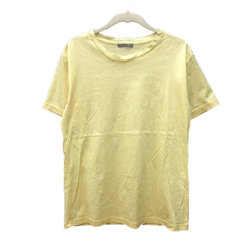 【中古】セオリーリュクス theory luxe カットソー Tシャツ クルーネック 半袖 38 黄色 イエロー /MN レディース
