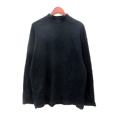 【中古】ザラ ZARA ニット セーター ハイネック 長袖 XL 黒 ブラック /MN メンズ