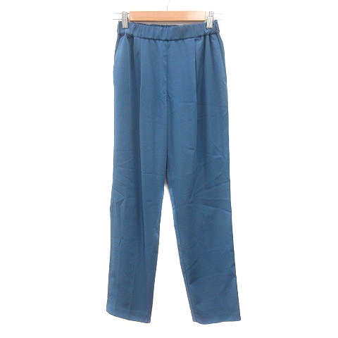 【中古】N.Natural Beauty Basic N.ナチュラルビューティーベーシック テーパードパンツ スラックス M 青 ブルー