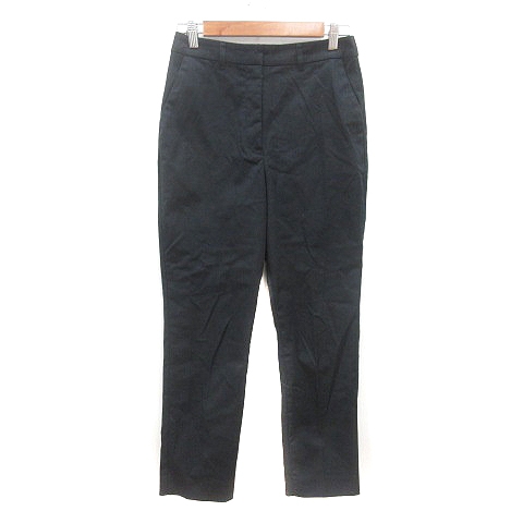 【中古】ナチュラルビューティーベーシック NATURAL BEAUTY BASIC テーパードパンツ スラックス L 黒 ブラック