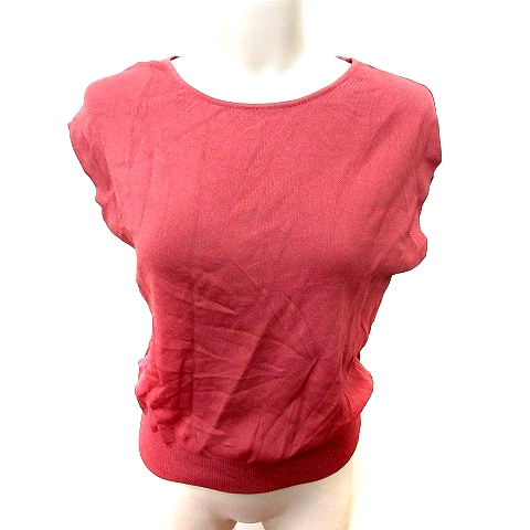 【中古】ナチュラルビューティーベーシック NATURAL BEAUTY BASIC ニット カットソー Uネック レディース