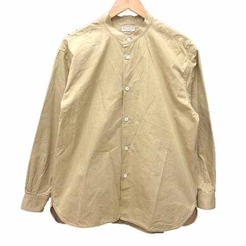 【中古】B & Y ユナイテッドアローズ BEAUTY & YOUTH ビューティー & ユース カジュアルシャツ 長袖 M ベージュ レディース