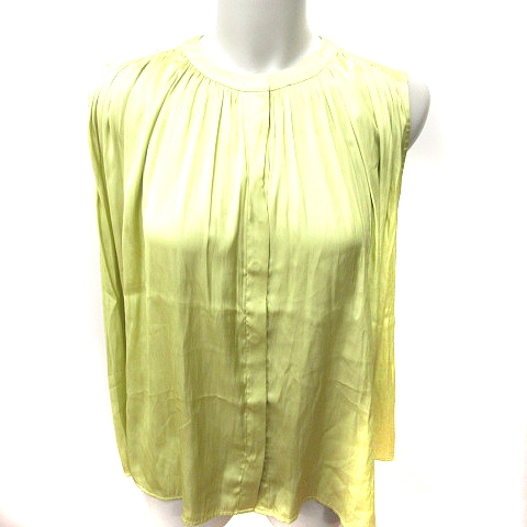 【中古】ナチュラルビューティーベーシック NATURAL BEAUTY BASIC シャツ ブラウス ノースリーブ S レディース