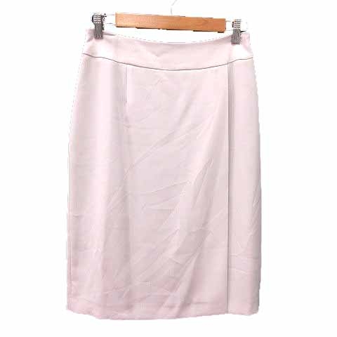 【中古】ナチュラルビューティーベーシック NATURAL BEAUTY BASIC タイトスカート ロング L ベビーピンク レディース
