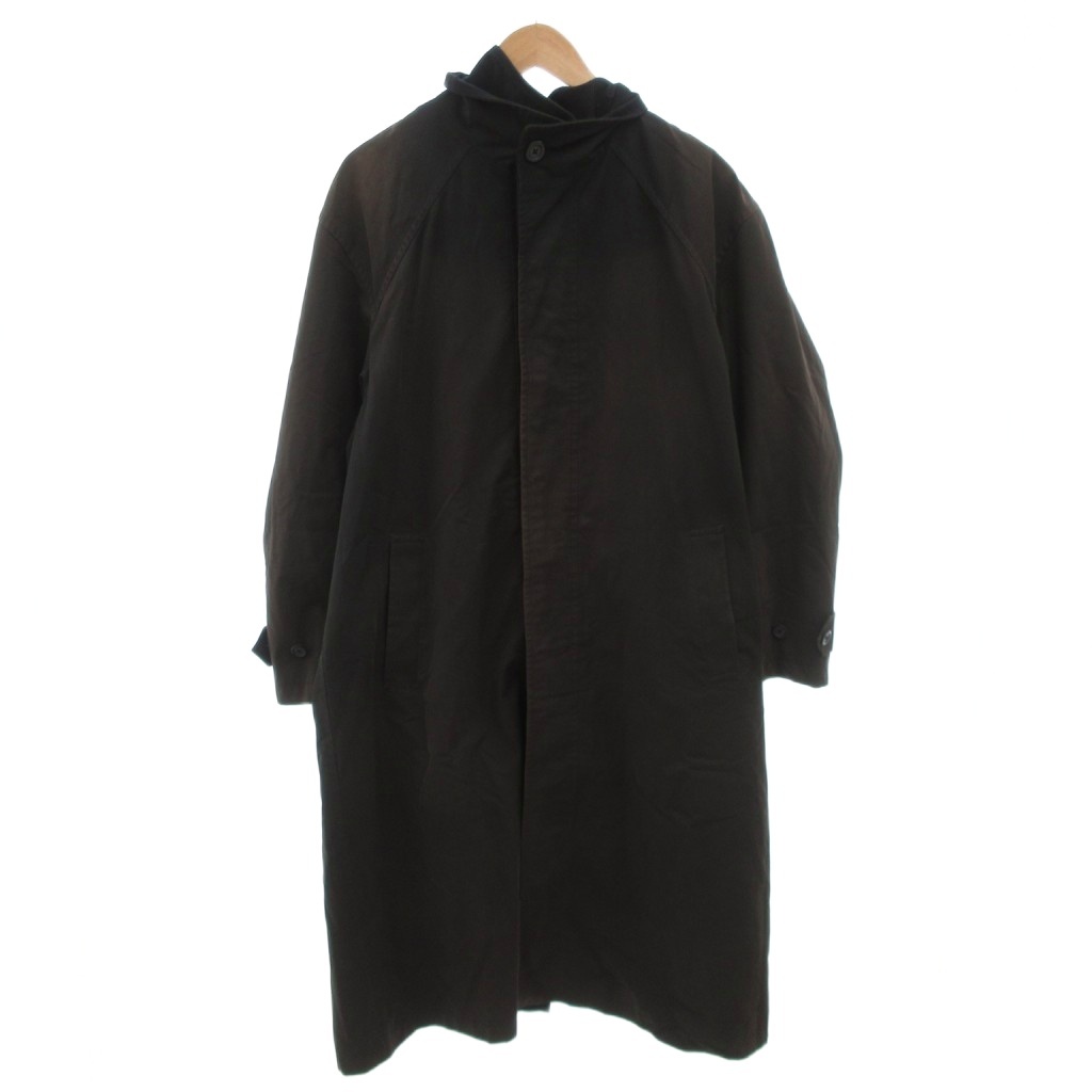 【中古】ピエールカルダン Pierre Cardin ステンカラーコート ライナー ロング L ダークグレー /FF ■GY60 メンズ