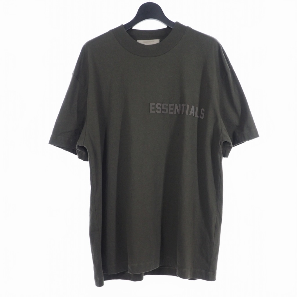 【中古】エッセンシャルズ essential+s フィアオブゴッド FEAR OF GOD Tシャツ 半袖 リフレクター ワンポイントロゴ L