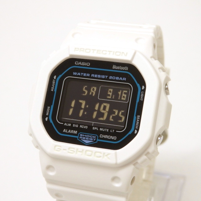 【中古】カシオジーショック CASIO G-SHOCK 5600 SERIES DW-B5600SF-7JF 腕時計 ウォッチ Bluetooth ホワイト 白