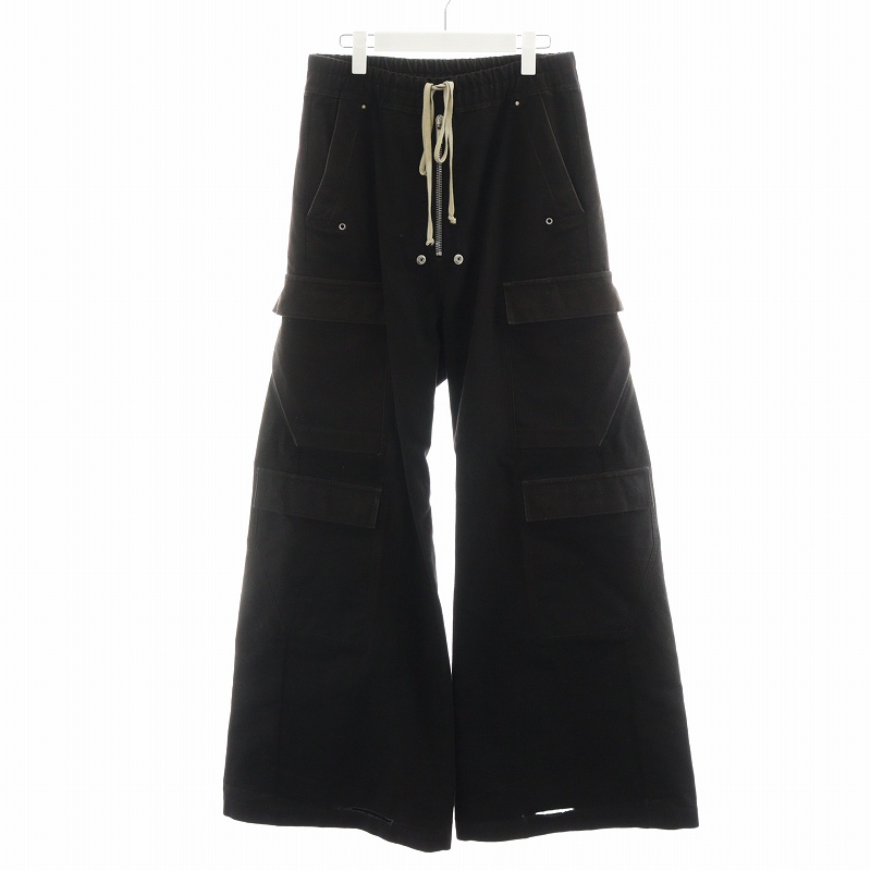 【中古】リックオウエンス Rick Owens カーゴベラ カーゴパンツ ワイドパンツ 48 L 茶 ブラウン /AN4 メンズ