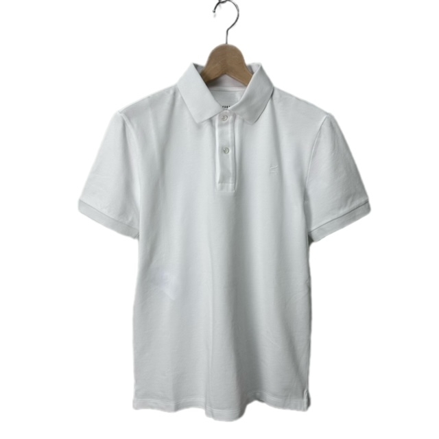 【中古】未使用品 メゾンマルジェラ Maison Margiela 22SS ポロシャツ 刺? 半袖 Ｍ 白 S51GL0033